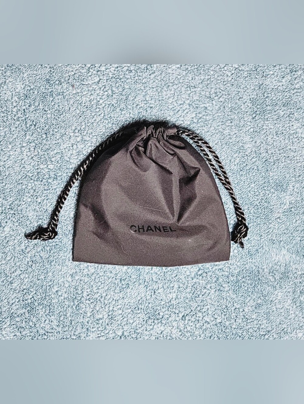 NEW Chanel WOC Coco Crush Black Drawstring Dust Bag Card Holder Cosmetic Jewelry